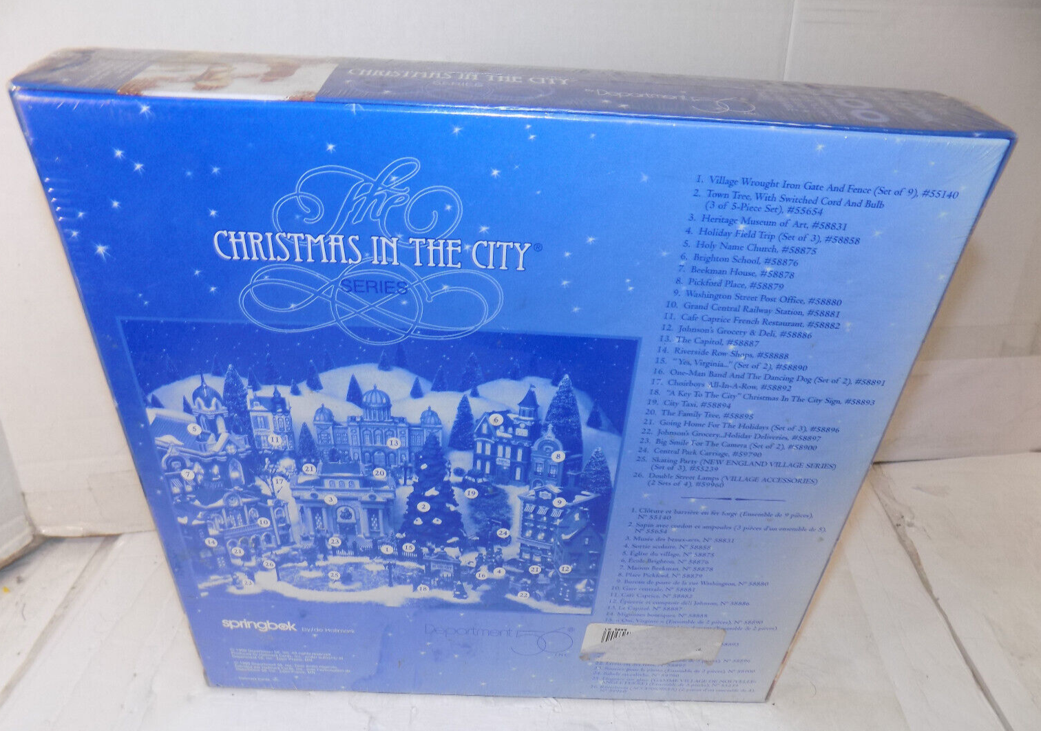 Springbok Dept 56 Christmas In The City 1000 Pc Puzzle 1999 Hallmark Sealed