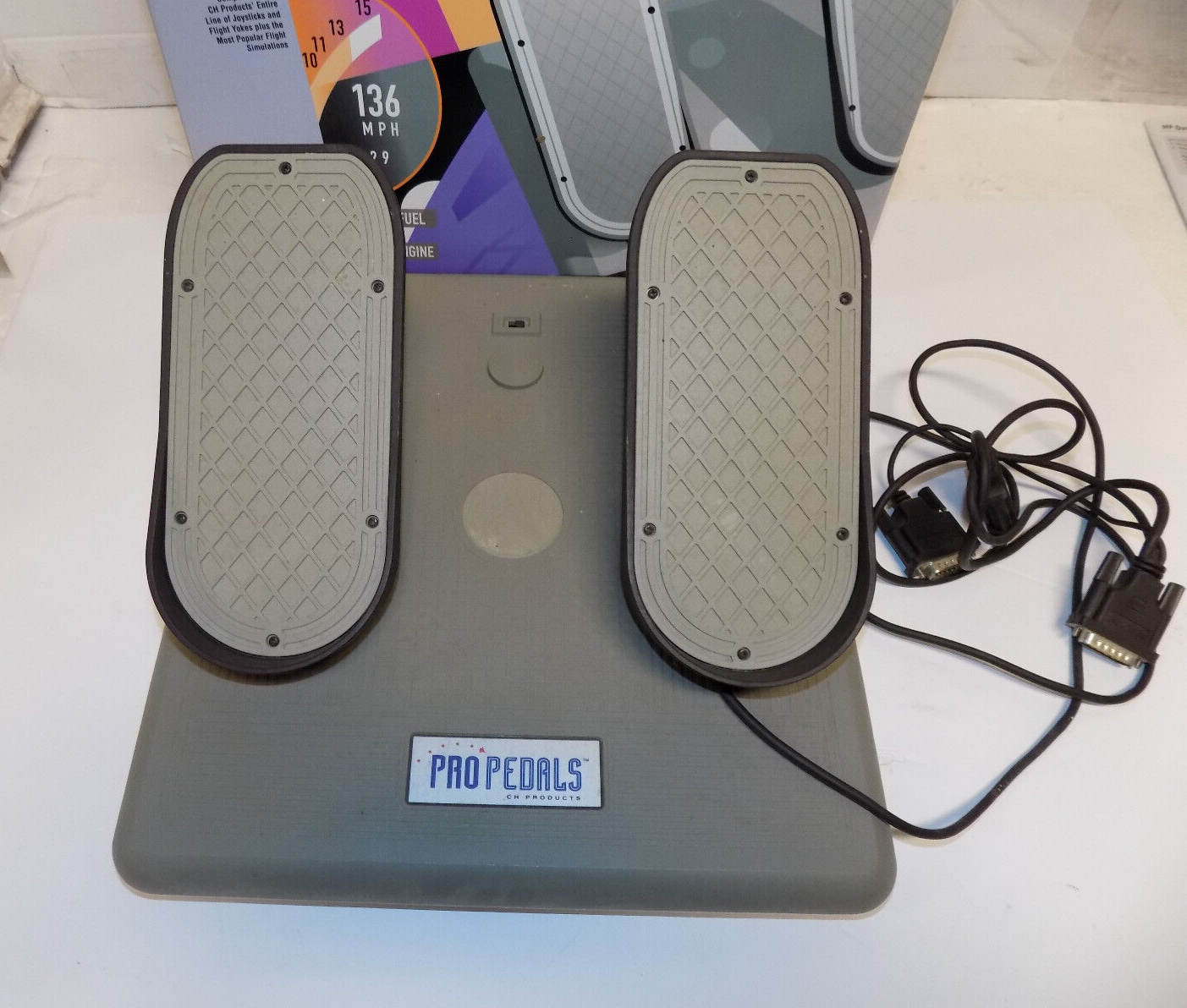 CH Products Pro Pedals Model PP91KAS For Use With Flying And Driving PC Games