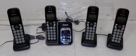 Panasonic KX-TGD560 Link2Cell Cordless Phone System With Bluetooth 4 Handsets