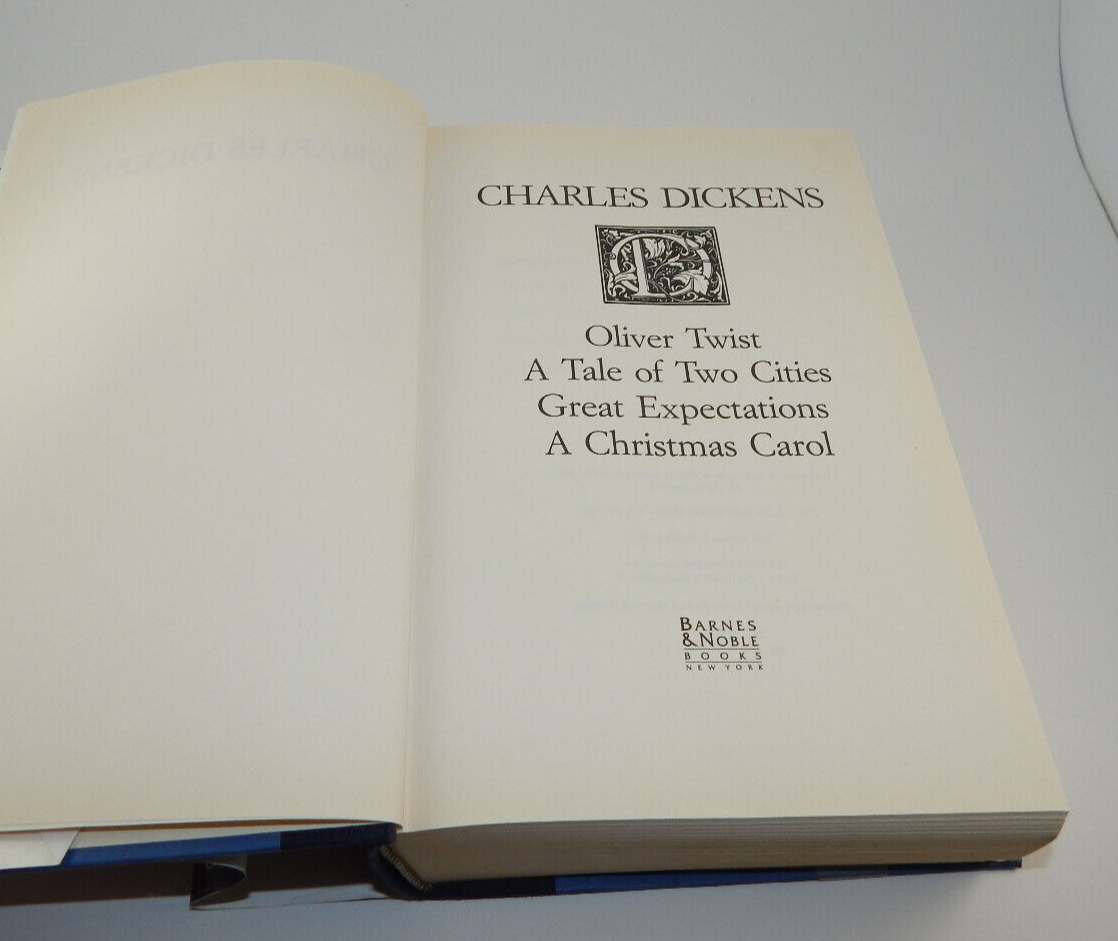 Charles Dickens Four Novels 1992 HC DJ Barnes Noble Edition