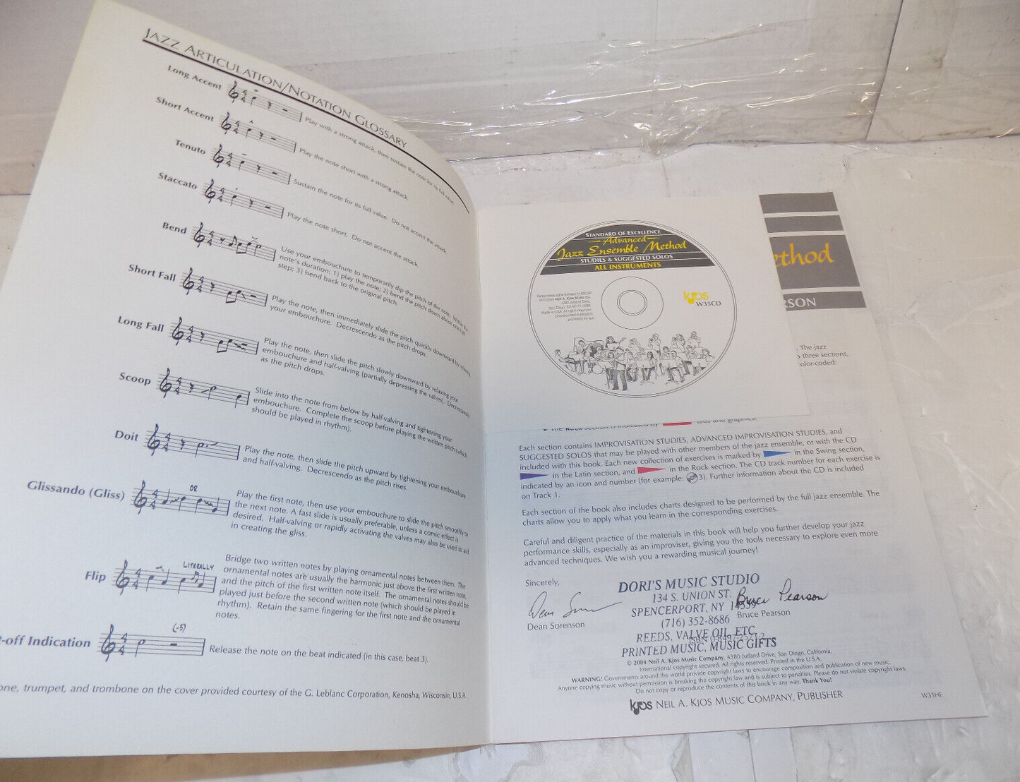 Standard of Excellence Advanced Jazz Ensemble Method French Horn W35HF