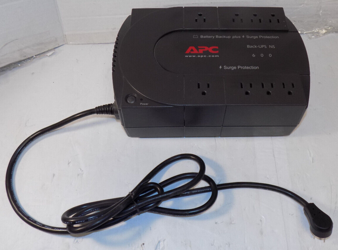 APC Back-Ups 600 BN600R 8 Outlets Uninterruptible Power Supply No Battery