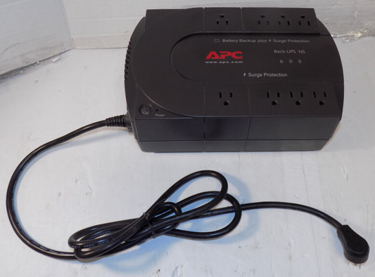 APC Back-Ups 600 BN600R 8 Outlets Uninterruptible Power Supply No Battery