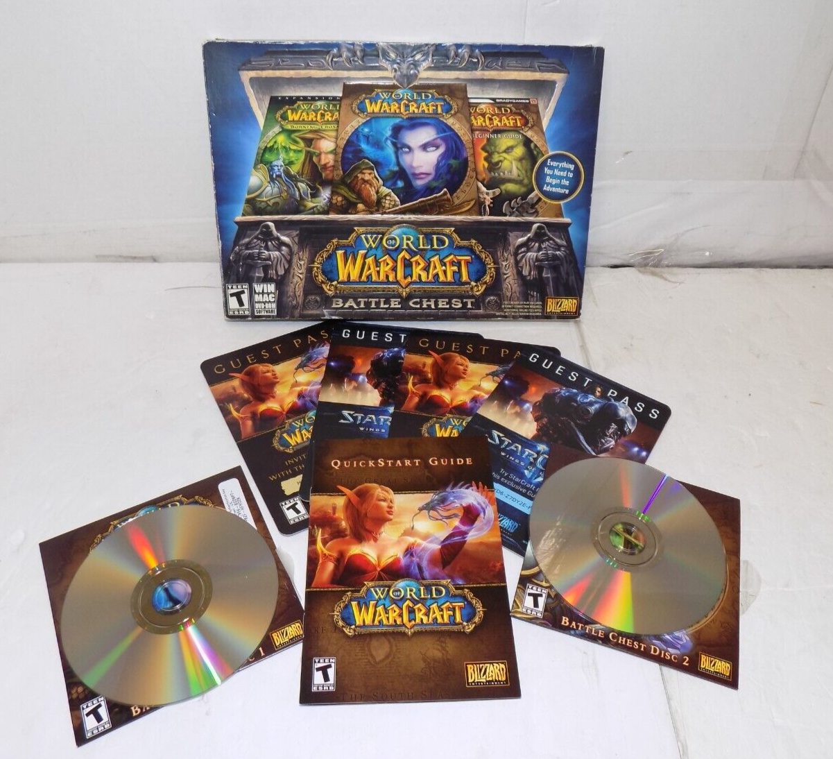 Lot of 6 World of Warcraft Games 5 Expansion Sets 1 Start Up Battle Chest PC MAC