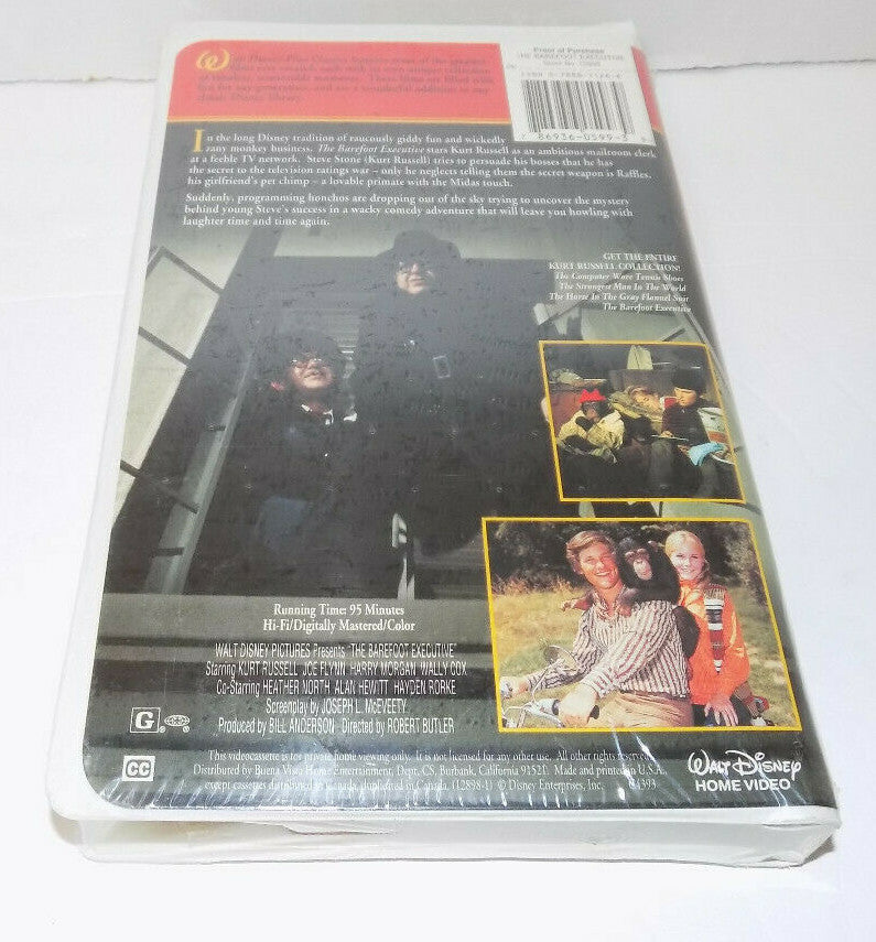 The Barefoot Executive VHS Tape Clamshell Case New Sealed