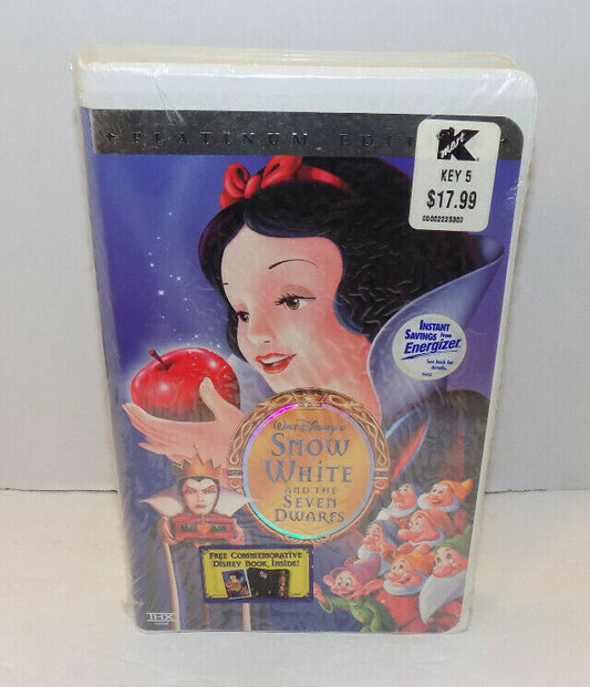 Walt Disney's Snow White And The Seven Dwarfs Platinum Edition VHS New Sealed