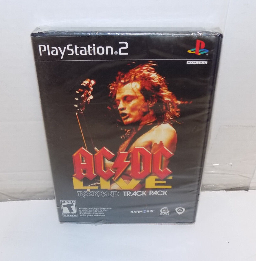 AC-DC Live Rock Band Track Pack PS2 PlayStation 2 Brand New - Sealed