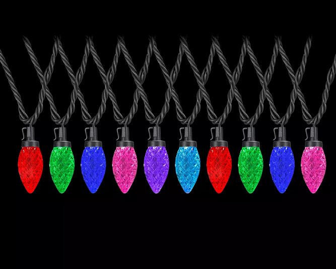 Gemmy Lightshow ColorMotion Multi-Color 24 LED C9 Christmas Lights NEW