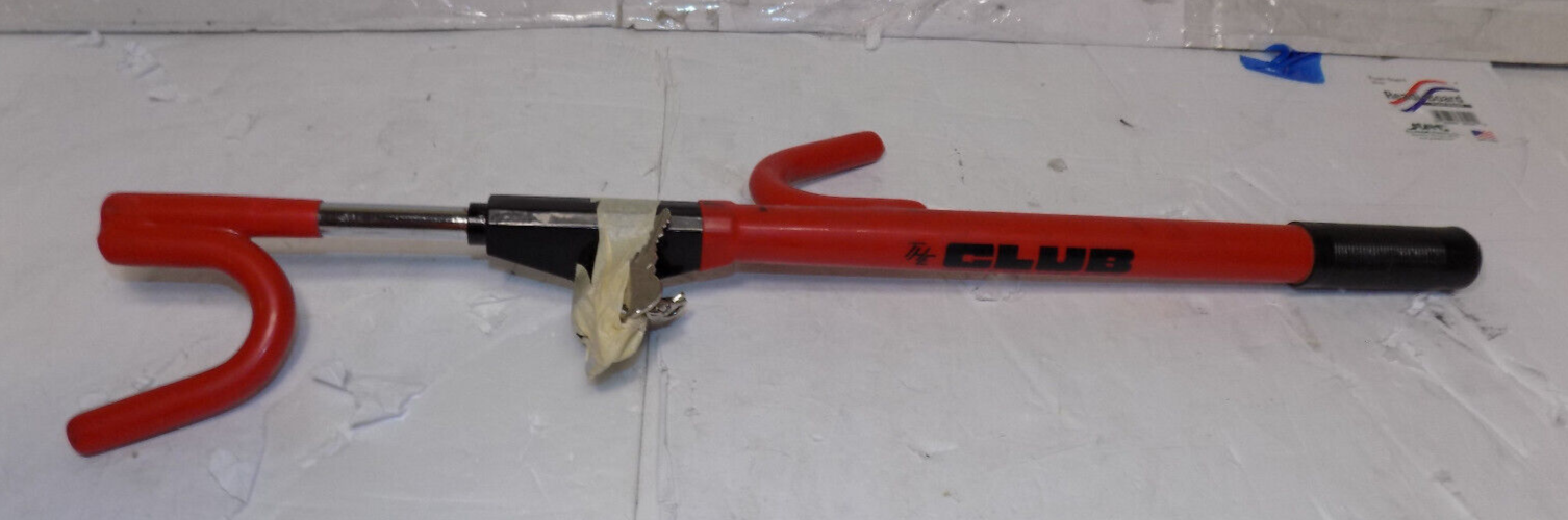 Genuine The Club Car Steering Wheel Lock Anti-Theft Bar Red
