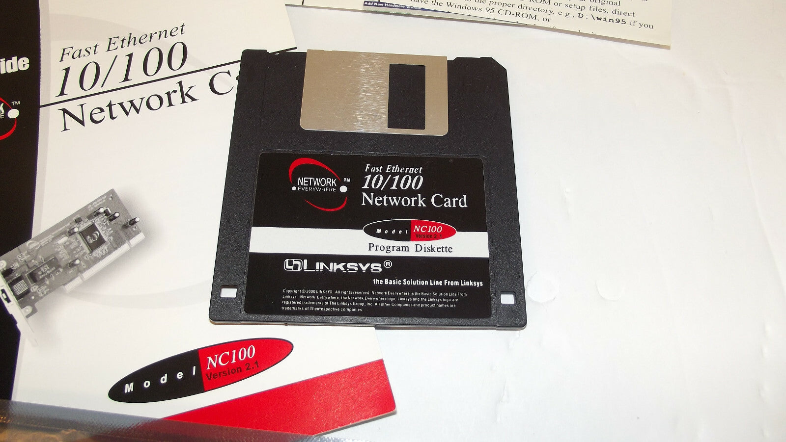 NIP Linksys NC100 Version 2.1 Ethernet 10/100 Network Card