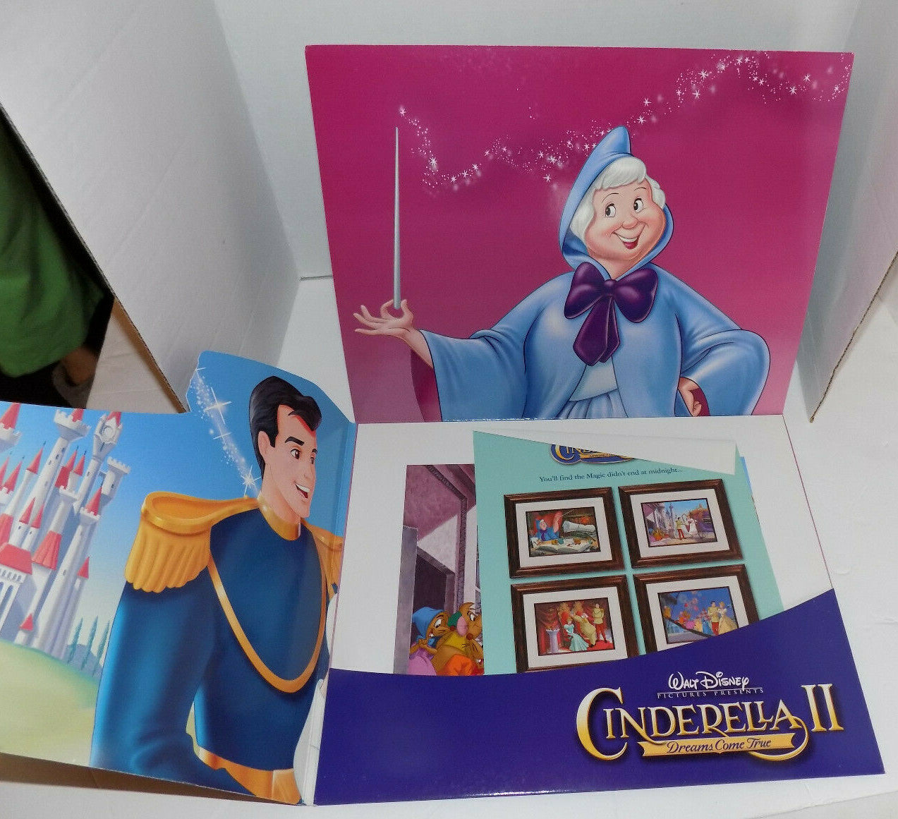 Disney's Cinderella II Dreams Come True Lithograph Portfolio Set of 4 Prints