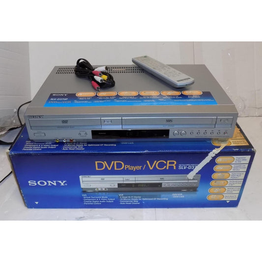 Sony SLV-D370P DVD VCR Combo Vhs Vcr Combo with Remote A/V Cables & Hdmi Adapter