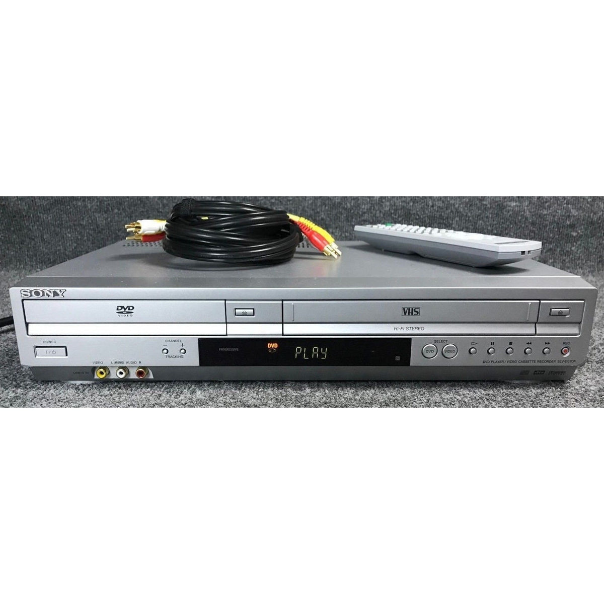 Sony SLV-D370P DVD VCR Combo Vhs Vcr Combo with Remote A/V Cables & Hdmi Adapter