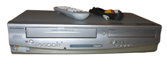 Sylvania DV220SL8 DVD VCR Combo with Remote Control, A/V Cables & Hdmi Adapter