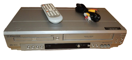 Emerson EWD2003 DVD VCR Combo with Remote and Cables