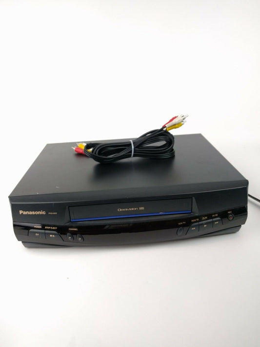 Panasonic PVQ920 VHS VCR Mono Vhs Player With Remote Control and TV Cables