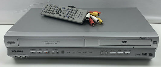 Panasonic PV-D4735s DVD VCR Combo with Remote, Cables and Hdmi Adapter