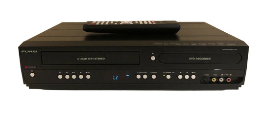 Funai ZV427FX4 DVD Recorder VCR Combo with Remote and Cables