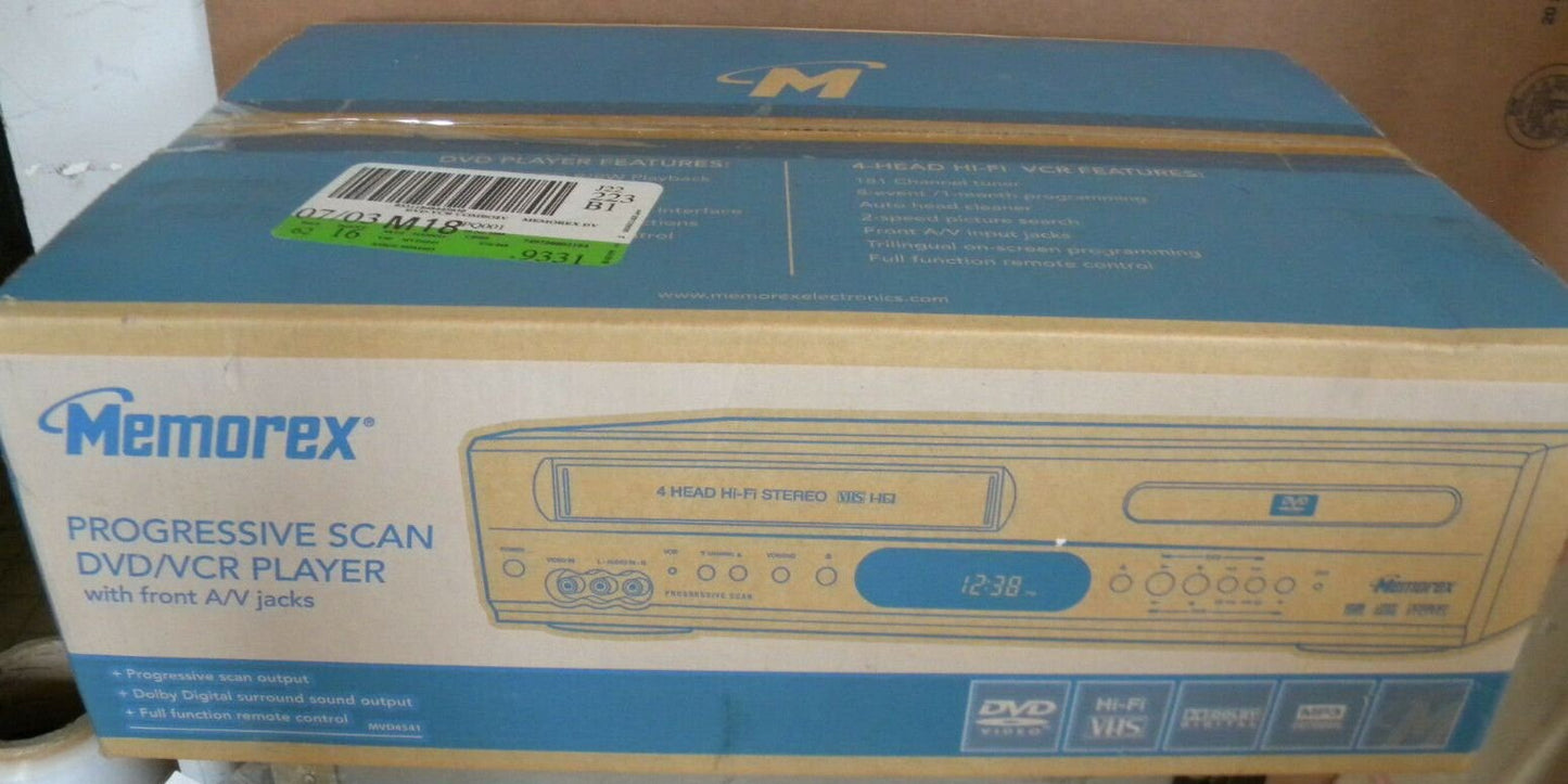 Memorex MWD4541 DVD VCR Combo