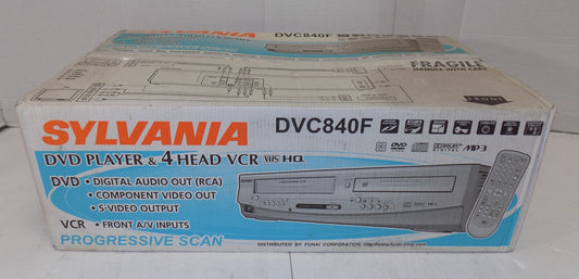 New Sylvania DVC840F DVD VCR Combo HDMI Adapter Included