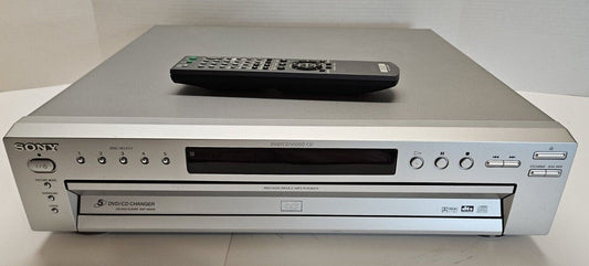 Sony DVP-NC615 5 Disc CD DVD Player 5 Multi Disc Changer With Remote Cables an Hdmi Adapter Silver