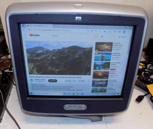 Vintage HP p1499 16" CRT Gaming Monitor Crt VGA Computer Monitor