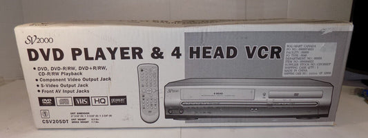 New Funai CSV205DT Dvd Vcr Combo 4 Head Dolby Digital