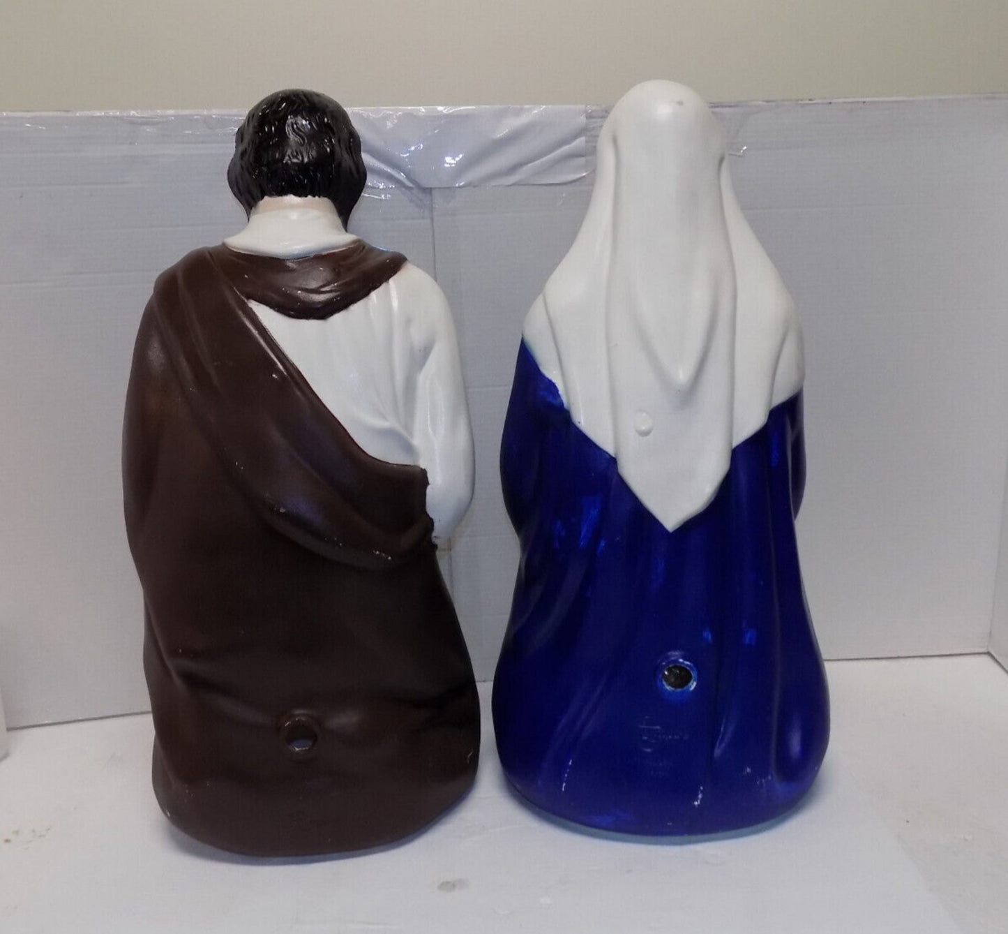 Vintage Empire Blow Mold Christmas Nativity Set 27" Joseph Mary