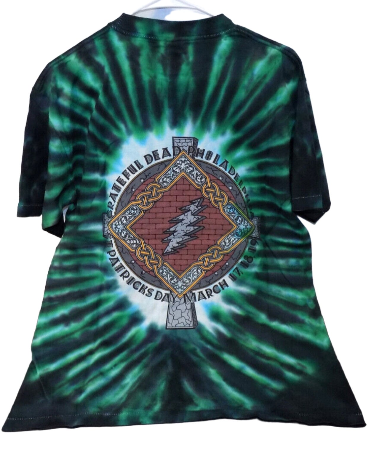 1995 Grateful Dead St Patricks Day Philadelphia Short Sleeve T Shirt Large