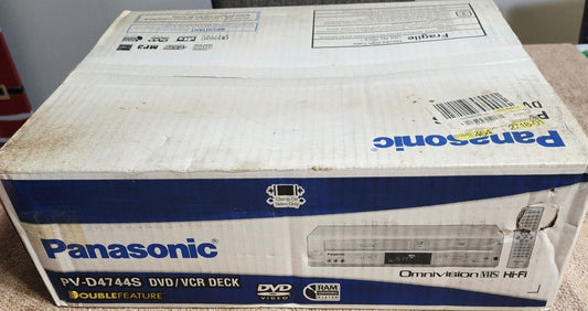 New Panasonic PV-D4744 DVD VCR Combo with Hdmi Adapter