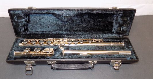 Vintage Yamaha 221 Flute Silver Plated In Hard Case