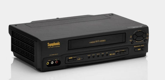 Symphonic VR-701 4 Head VHS VCR with Remote, Cables & Hdmi Adapter