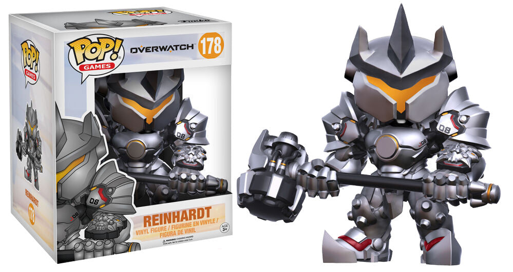 Funko Pop Games OverWatch Reinhardt #178 6" Vinyl Figure New