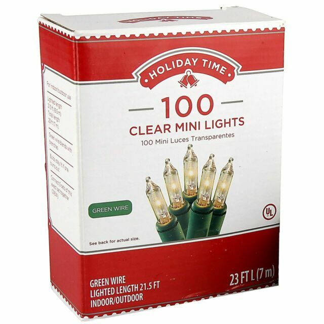 3 Packs 100 Clear Mini Christmas Lights Green Wire 28 Ft 300 Lights Total
