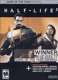 Half-Life 2 Game of the Year Edition PC CD-ROM 2005 5 Disc Set Valve Corp