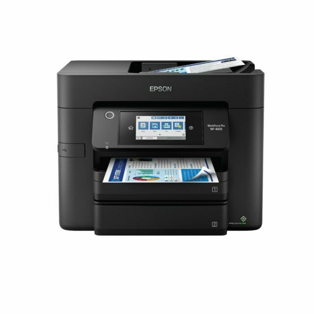 Epson WorkForce Pro WF-4833 All-In-One Printer With 2 Paper Trays Selling AS IS