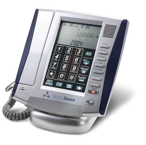 Innovage Speaker Caller ID LCD Touch Panel Tabletop Phone With Calculator Tested